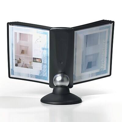 Alt View 4. Durable - Durable SHERPA Document Holder, 8.5" x 11", Top Loading, Black Plastic (5539-01) - Black.