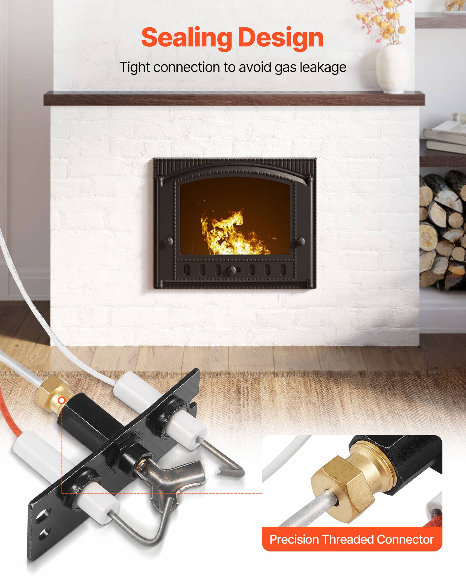 Sealing Design  
Tight connection to avoid gas leakage  

Precision Threaded Connector