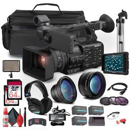 PXW-Z200 XDCAM Camcorder + 4K Monitor + Sony Mic + Headphones + More