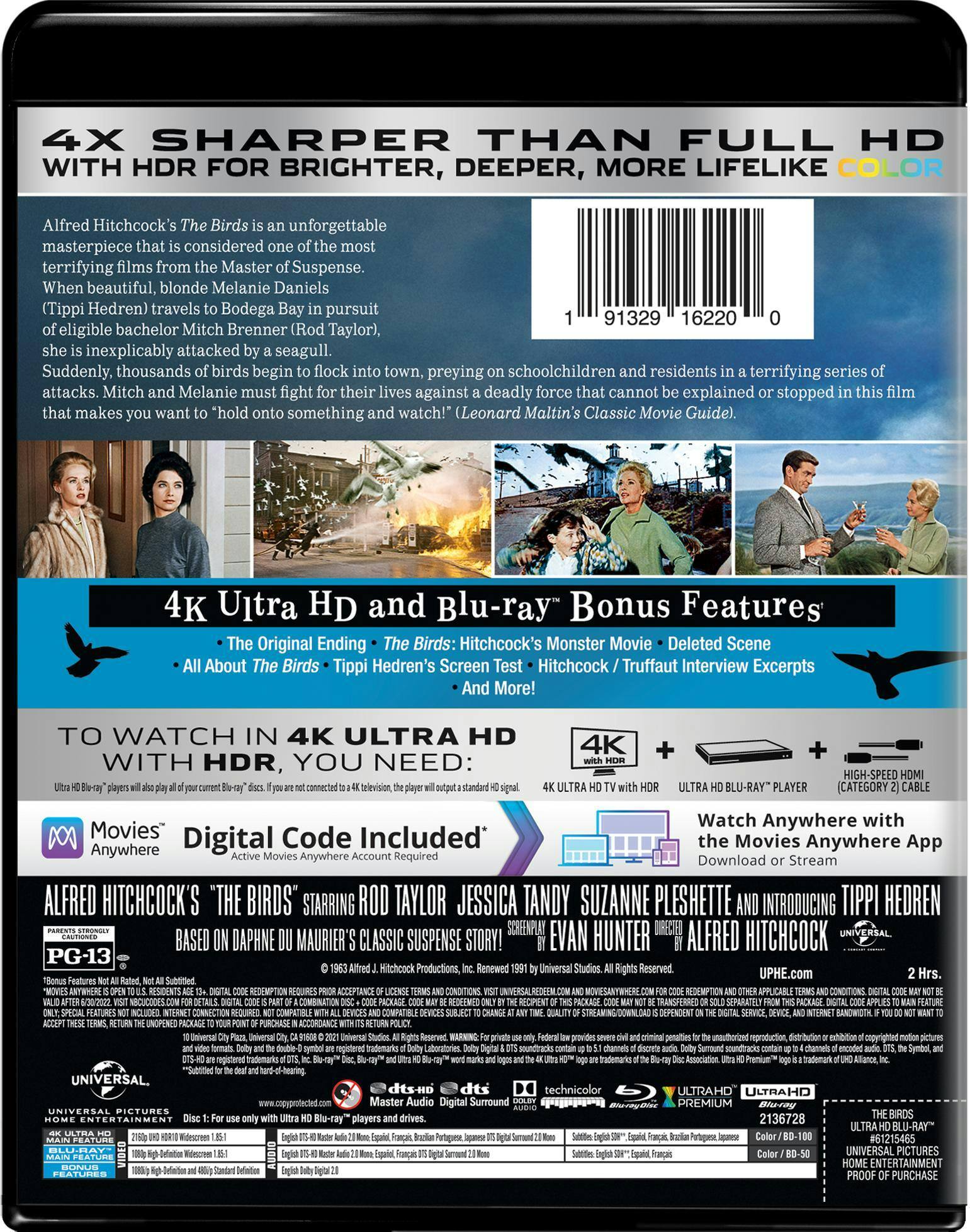Back. The Birds   - 4K Blu-Ray.
