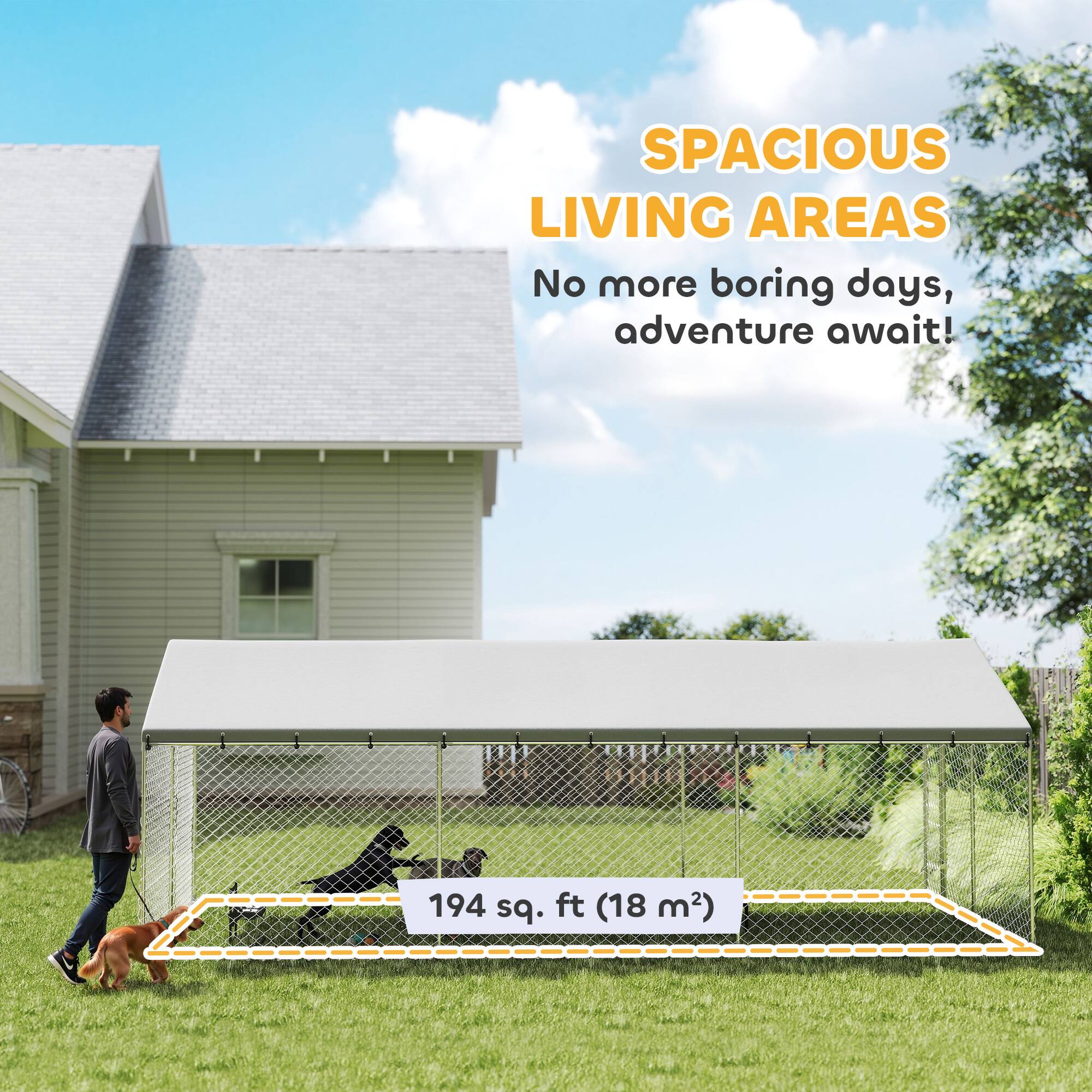SPACIOUS LIVING AREAS  
No more boring days, adventure await!  
194 sq. ft (18 m²)