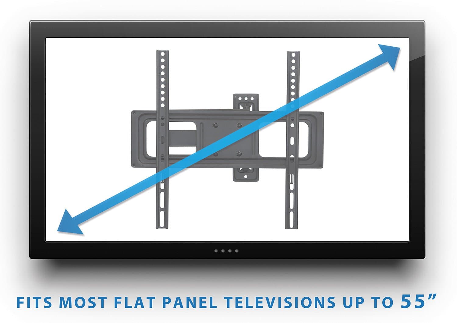 FITS MOST FLAT PANEL TELEVISIONS UP TO 55"