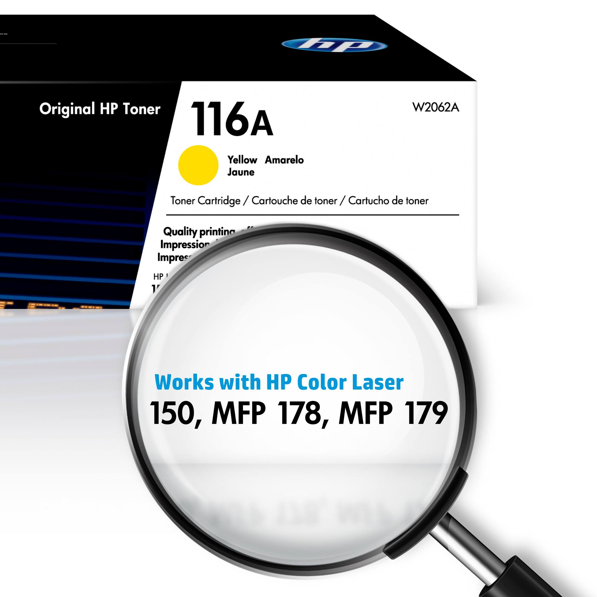 Alt View 1. HP - 116A Standard Capacity Toner Cartridge - Yellow.