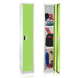 AdirOffice - Storage Locker 629-Series 72" H 1-Tier Steel 2-Shelf Locker with Digital Lock - Green