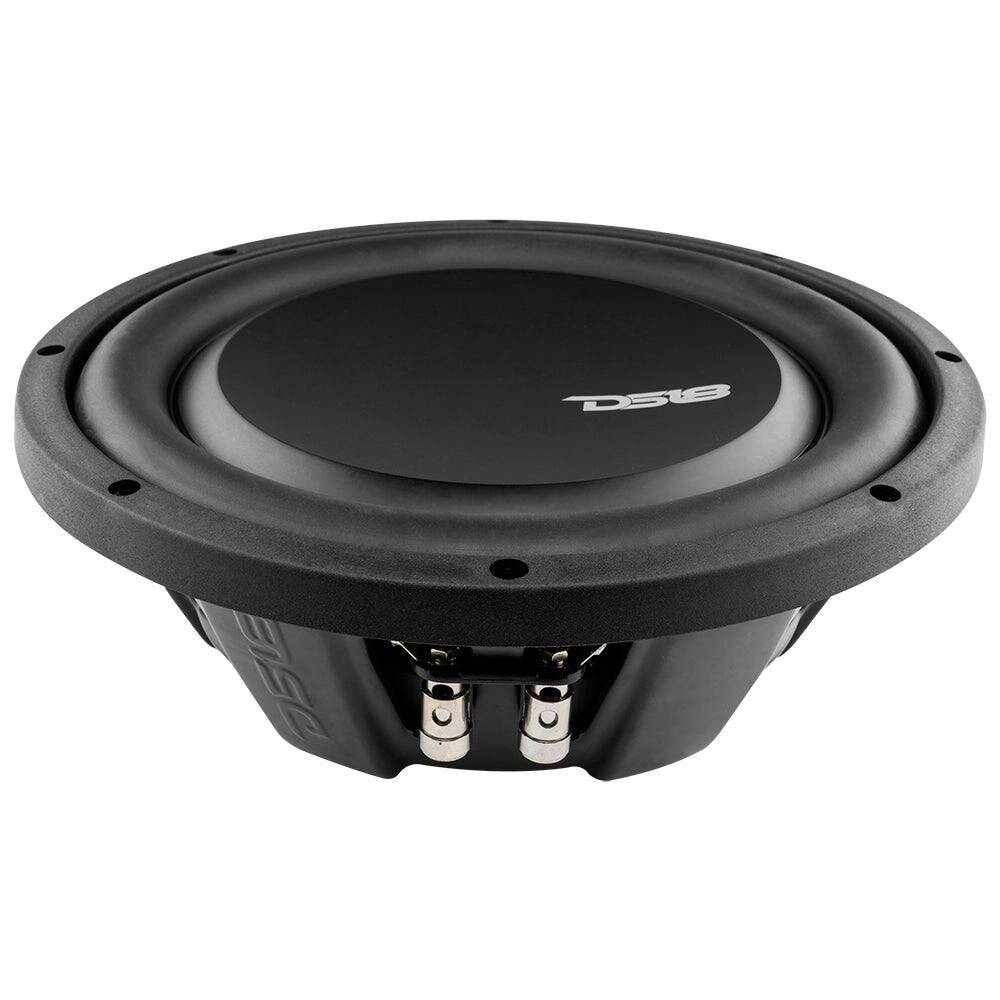 Angle. DS18 Audio - PSW 10" Shallow-Mount Subwoofer, 500W RMS Dual 4-Ohm.