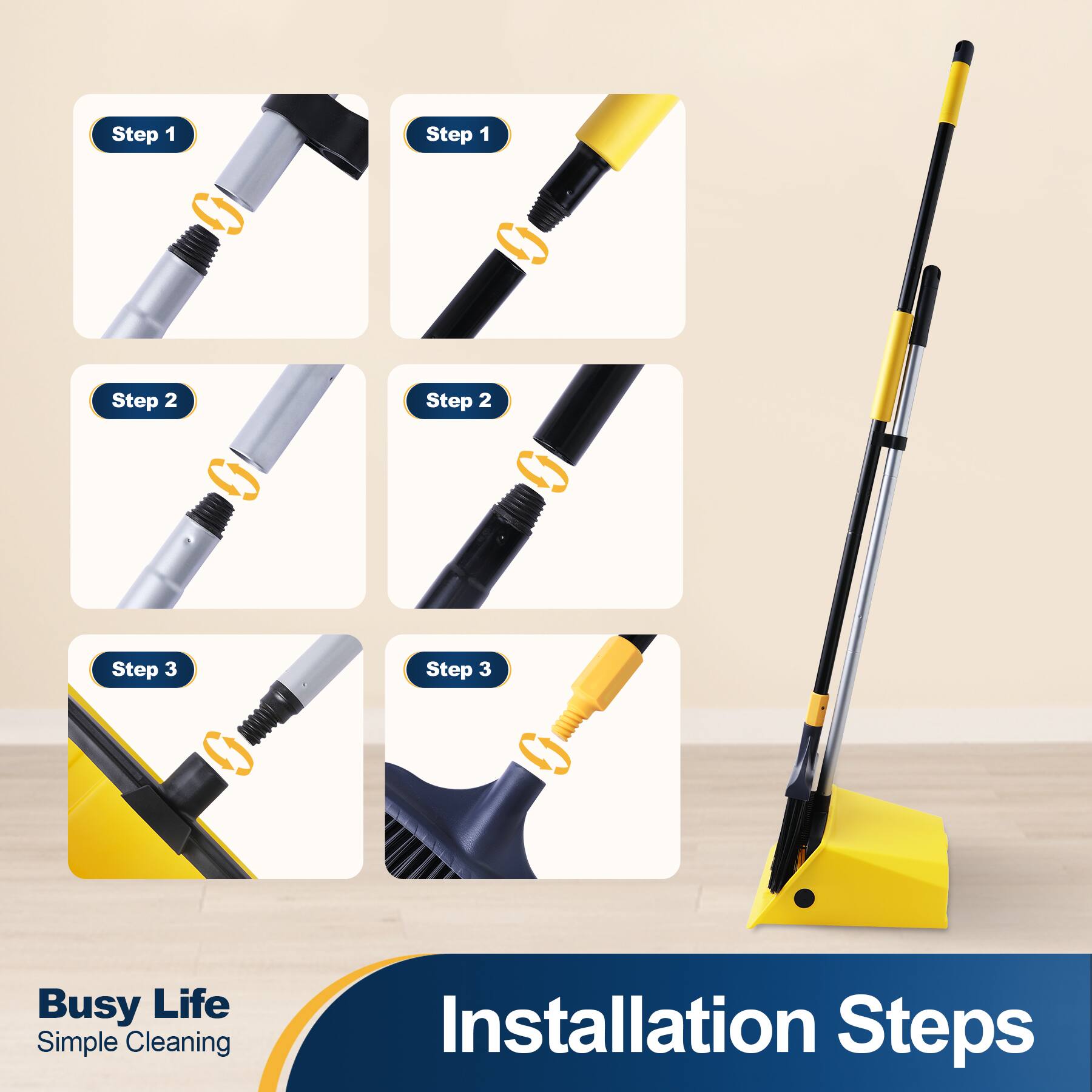 Step 1
Step 2
Step 3

Busy Life Simple Cleaning
Installation Steps