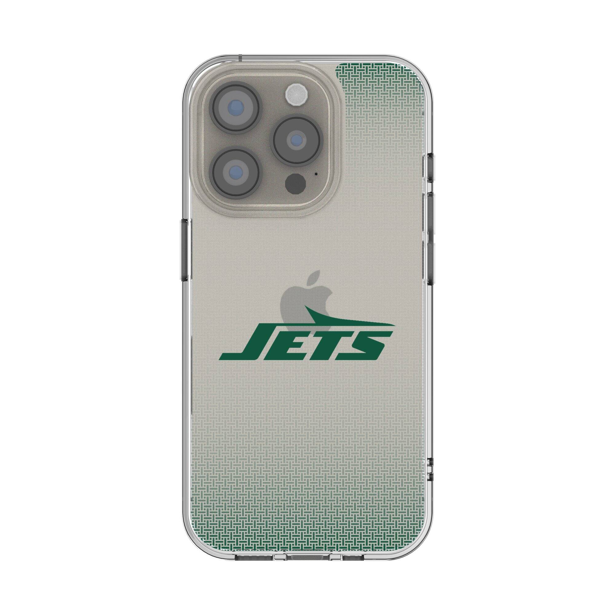 Keyscaper - NFL - New York Jets - Linen Logo iPhone Clear Case - 14 - Multicolor