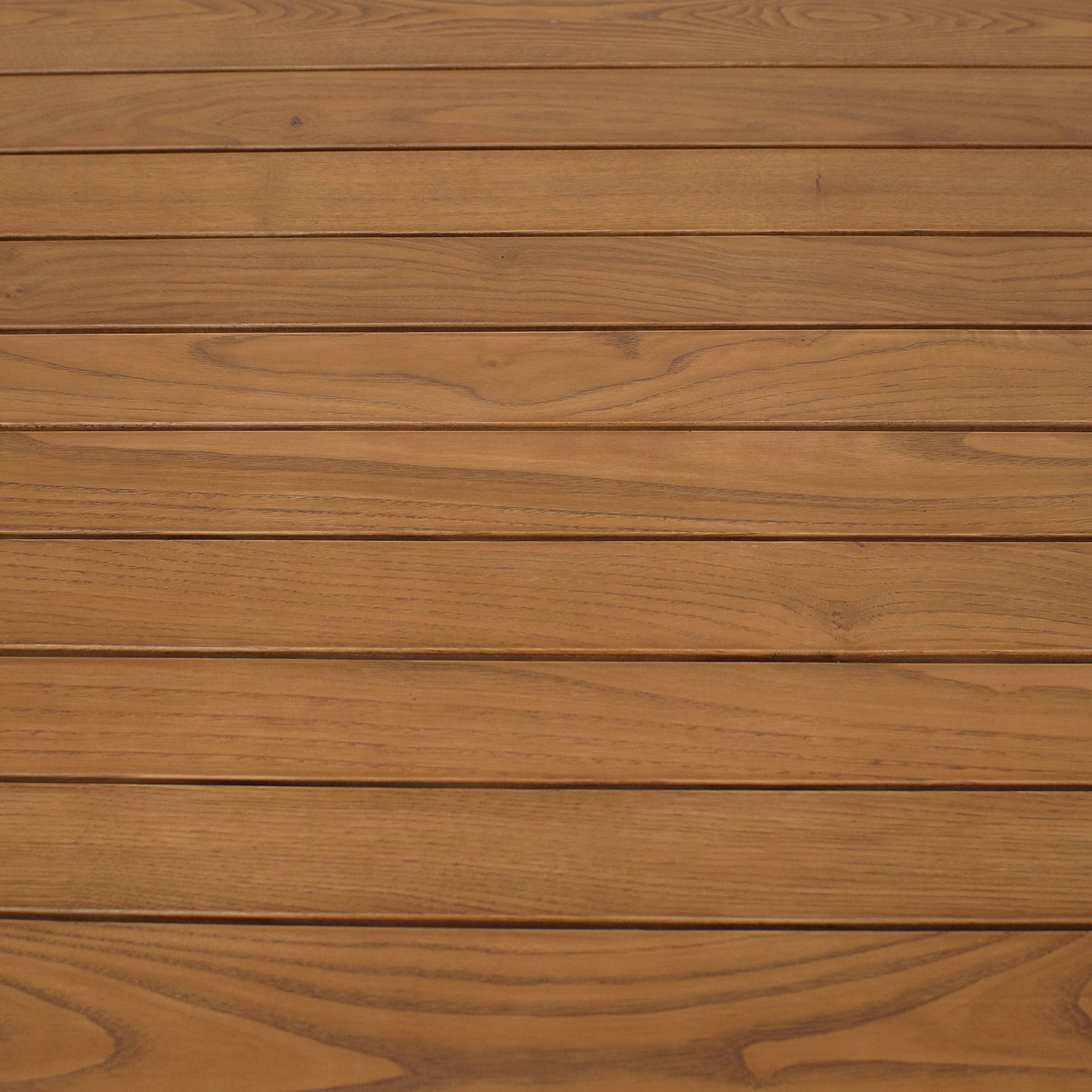 Alt View 4. Sunnydaze - 17.75" European Chestnut Patio Dining Bench - Brown.