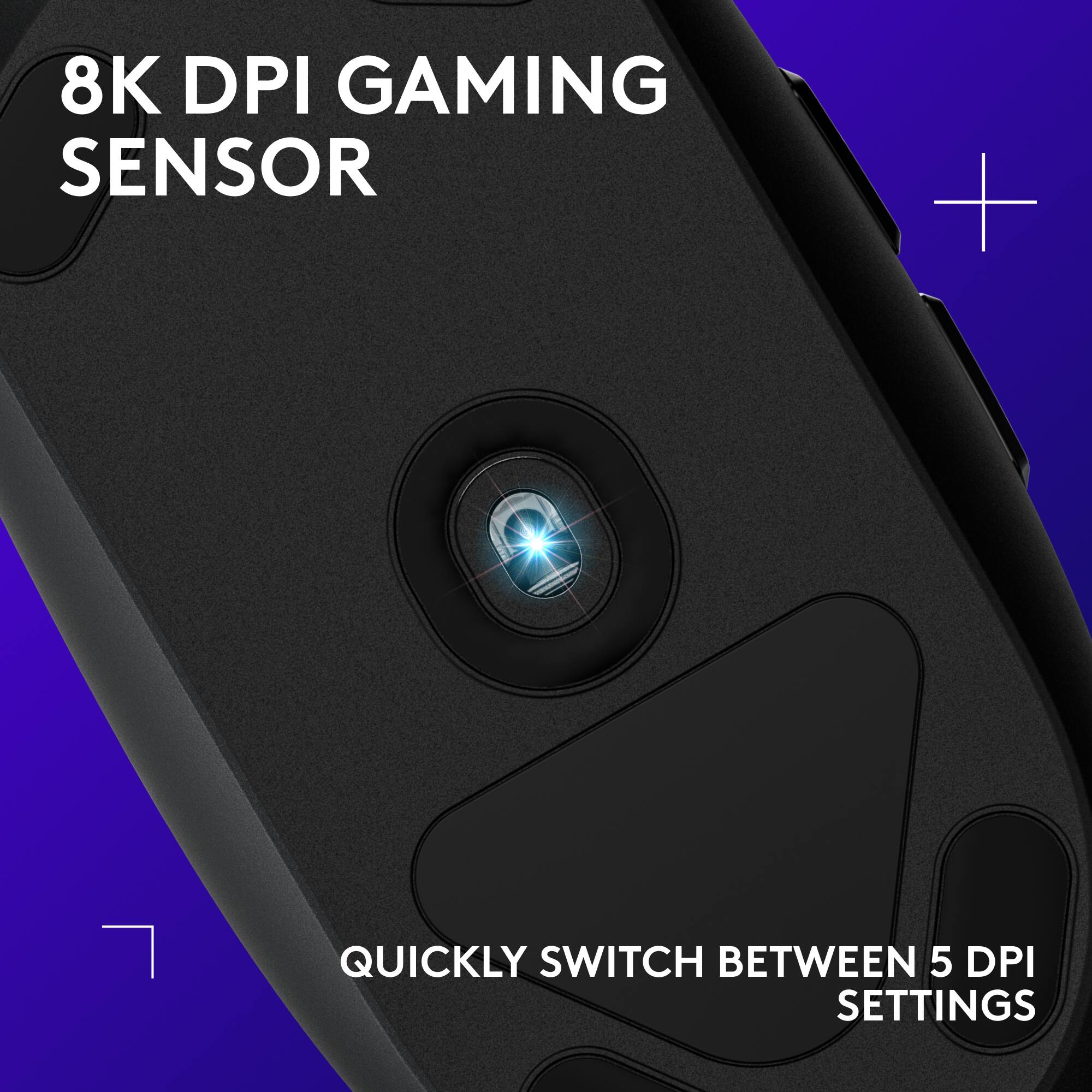 Logitech G203 LIGHTSYNC Wired Optical Gaming Mouse with 8,000 DPI ...