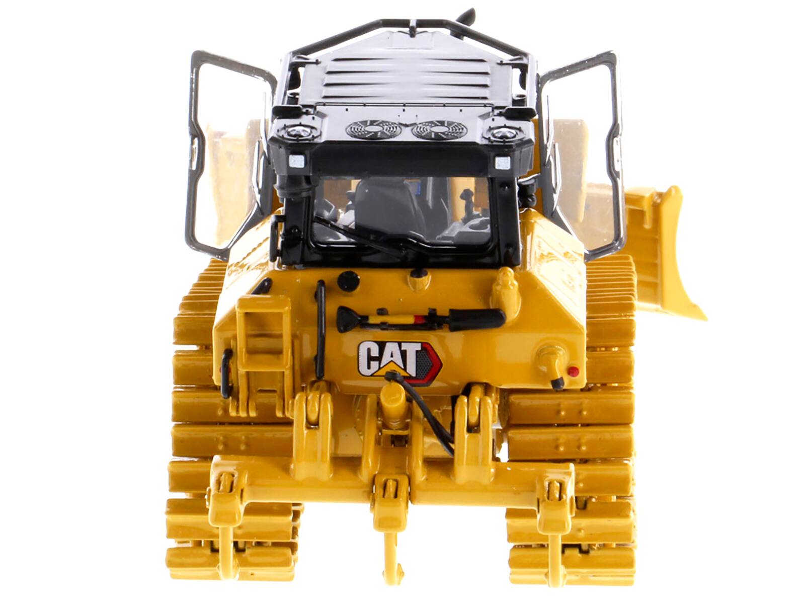 Alt View 1. Diecast Masters - CAT Caterpillar D5 LGP VPAT Track Type Tractor Dozer Yellow with Operator "High Line" Series 1/50 Diecast - Yellow .