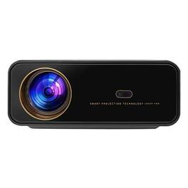 Cluzine - High Lumens Smart 1080P 3D Projector Built-in Speakers, Home Theater for Bedroom Wall Projection