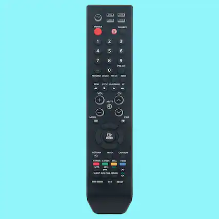 TV DVD CABLE S13 VC POWER SOURCE 1 2 3 4 5 6 7 8 9 0 PRE-CH ANTENNA CH N FAVCH HOMI REW STOP PLAY/PAUSE FF VOL CH + MUTE | MENU EXIT ... ENTER RETURN INFO CAPTION R.MODE S.MODE STILL P.SIZE MTS SRS PIP (0) SLEEP AUTO PROG ADD/DEL CH BN9-0058A SET KESET