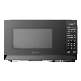 Midea - 0.9 Cu. Ft. Compact Countertop Microwave Oven, 900W, 11 Power Levels - Black