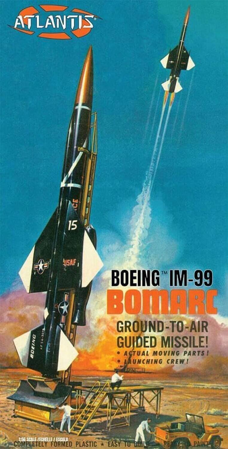 ATLANTIS  
15  
BOEING AP14-3073  
USAF TM BOEING IM-99 BOMARC GROUND-TO-AIR GUIDED MISSILE! ACTUAL MOVING PARTS! LAUNCHING CREW!  
1:56 SCALE / ECHELLE I ESCALA COMPLETELY FORMED PLASTIC * EASY TO BUILD
