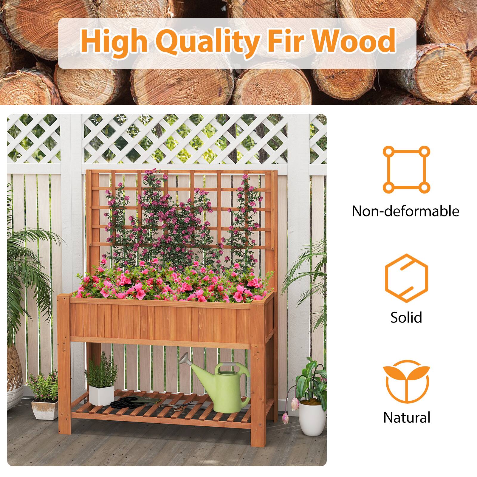 High Quality Fir Wood

- Non-deformable
- Solid
- Natural