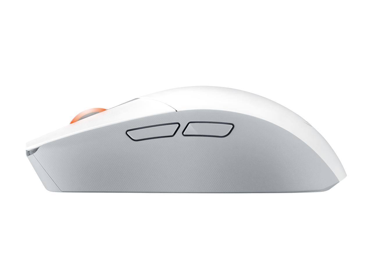 Alt View 2. ASUS - Asus ROG Strix Impact III Wireless - 57g, 36K DPI, Bluetooth/2.4GHz, 618hr Battery, Replaceable Switches, White - White.