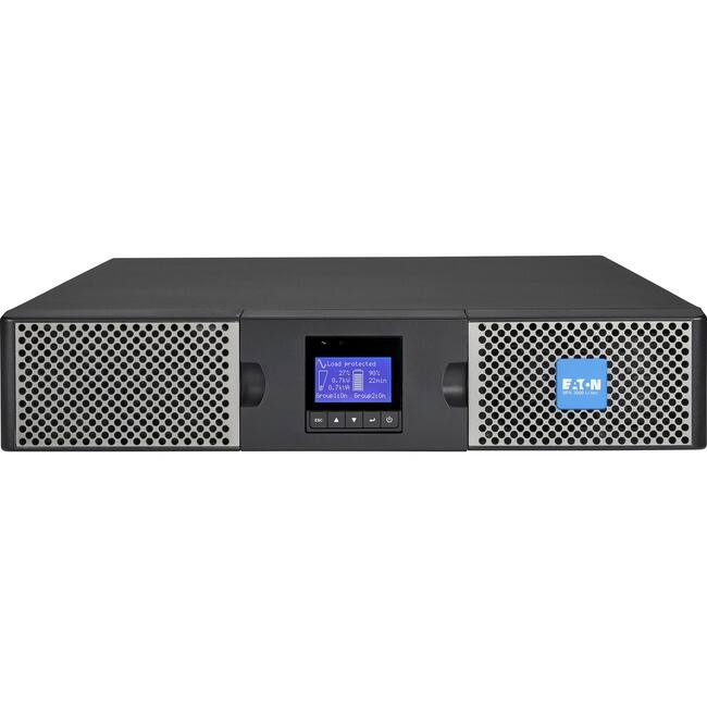 Eaton - 9PX 3000VA 2700W 120V Online Double-Conversion UPS - L5-30P, 6x 5-20R, 1 L5-30R, Lithium-ion Battery, Cybersecure - Black,Silver