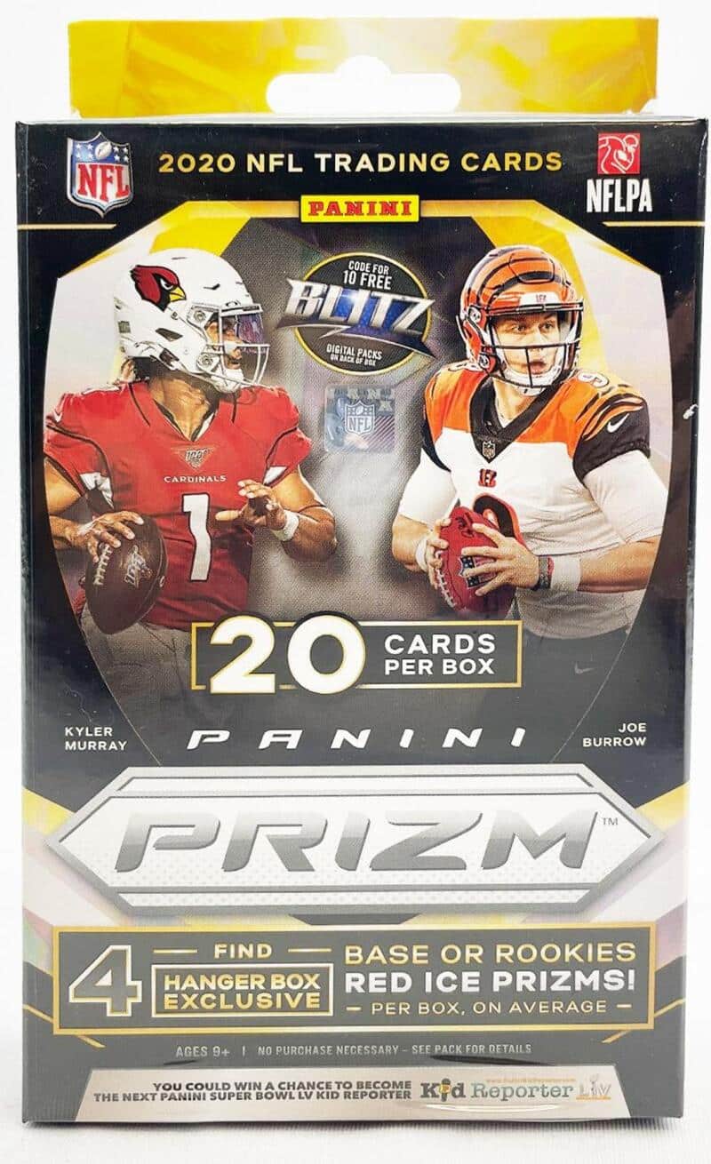 2020 Panini Prizm Football Hanger 20-Card Box (Red Ice Prizms)