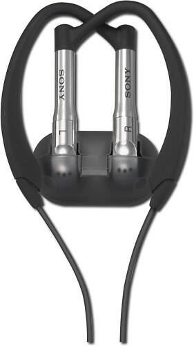 Front Standard. Sony - Ear Bud Style Headphones - Black.