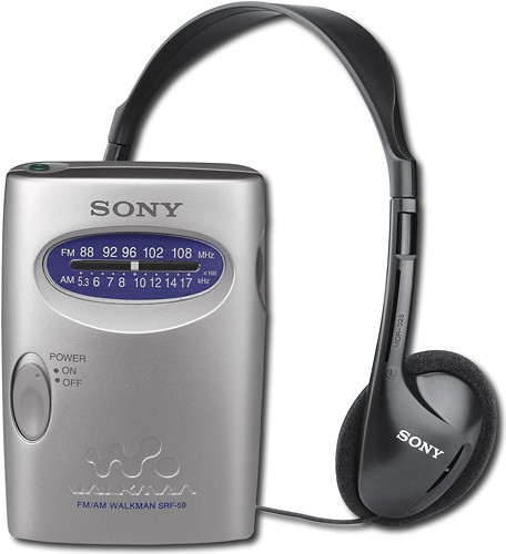 Best Buy: Sony Walkman AM/FM Stereo Radio Silver SRF59SILVE