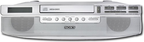 Best Buy Sony Under Cabinet Am Fm Radio With Cd Player White Icfcd523