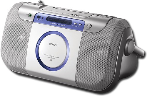 Best Buy: Sony CD/Cassette Boombox with AM/FM Radio Black/Silver/Red  CFD-G700CP