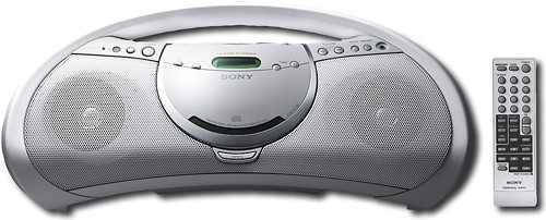 Best Buy: Sony CD-R/RW Boombox with AM/FM Tuner White ZSY3