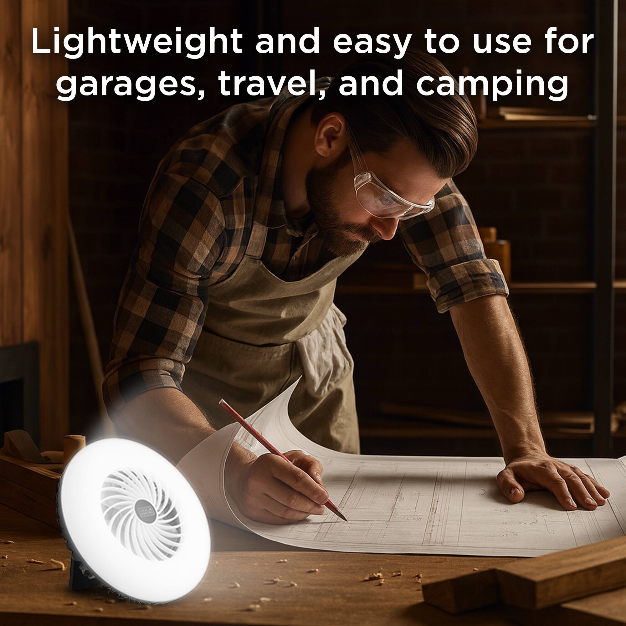 Lightweight and easy to use for garages, travel, and camping