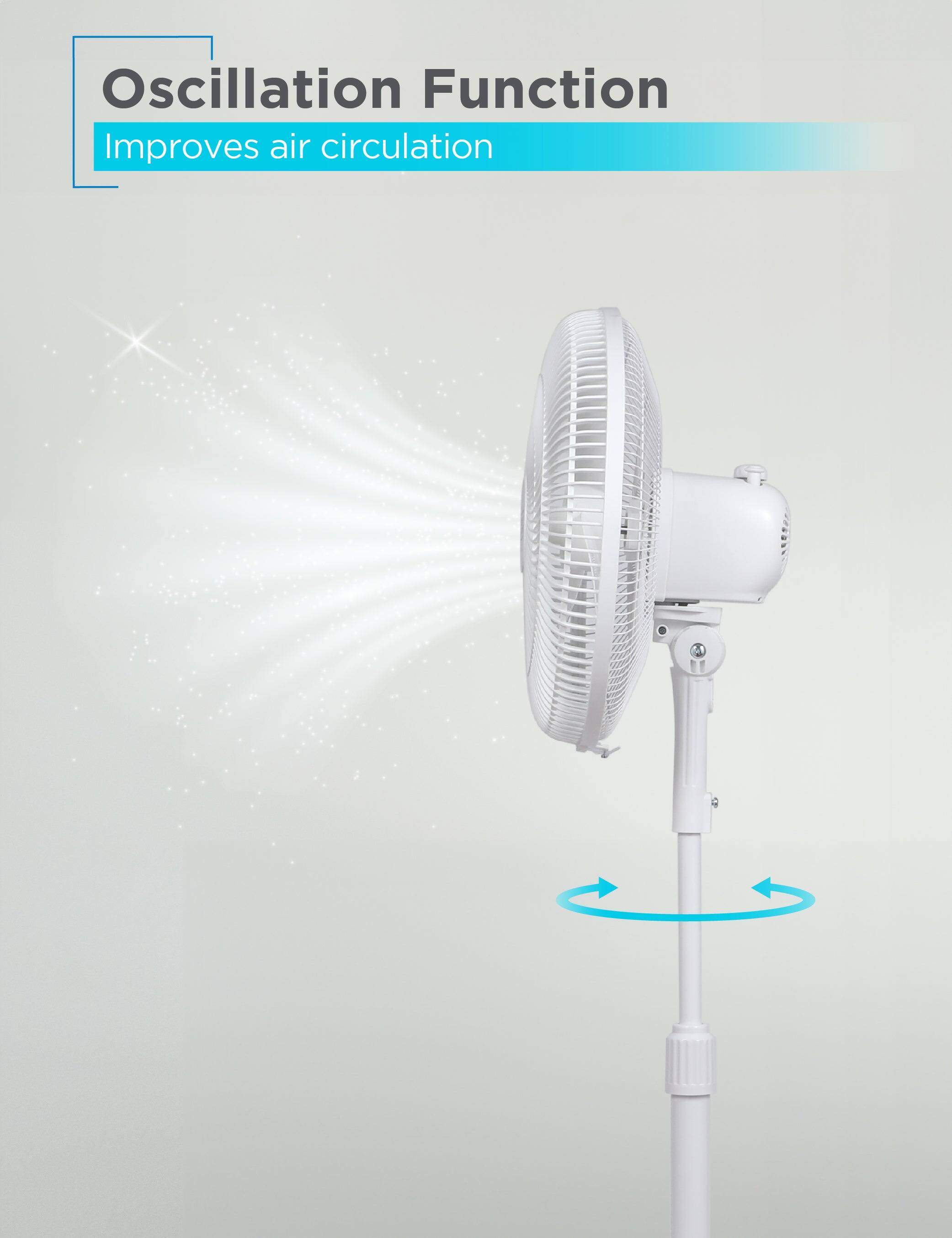 Oscillation Function
Improves air circulation