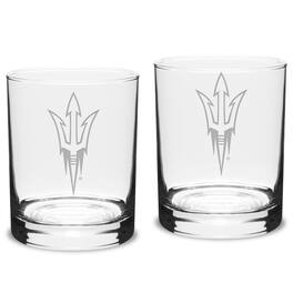 Jardine - Arizona State Sun Devils 2-Piece 14oz. Classic Double Old-Fashioned Glass Set - Multicolor