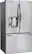 Angle. LG - 24.4 Cu. Ft. French Door Refrigerator with Thru-the-Door Ice and Water - Stainless Steel.