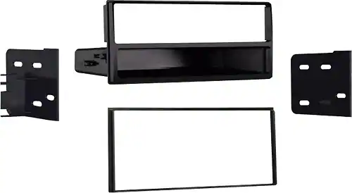 Front. Metra - Dash Kit for Select 2011-2021 Chevrolet NV 1500/2500/3500 Quest City DIN DDIN - Black.