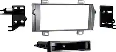 Front. Metra - Dash Kit for Select 2011-2014 Toyota Matrix DIN - Silver.