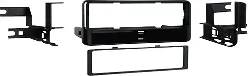 Front. Metra - Dash Kit for Select 2012-2018 Toyota Yaris DIN - Black.