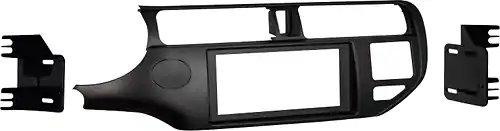 Front. Metra - Dash Kit for Select 2012-2015 Kia Rio DDIN - Charcoal.