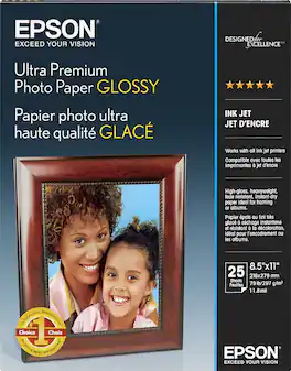Epson - Ultra Premium High-Gloss Photo Paper - White