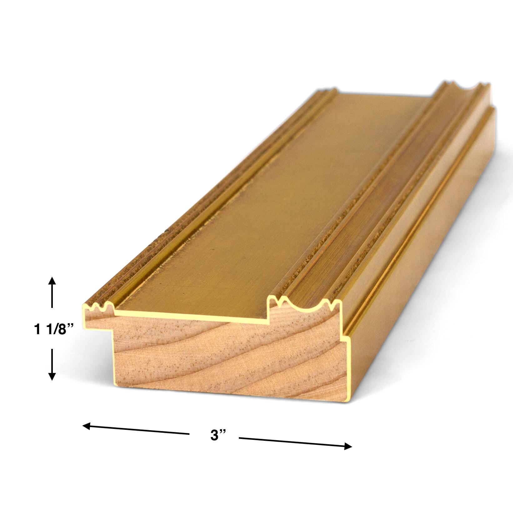 Alt View 16. Deco TV Frames - Premiere Bezel for Samsung the Frame TV - 75" - Antique Gold.