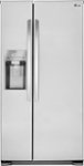 Front. LG - 22.1 Cu. Ft. Side-by-Side Refrigerator with Thru-the-Door Ice and Water.