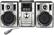 Front Standard. Sony - 100W 3-Disc CD-R/RW Mini Hi-Fi Stereo System with AM/FM Tuner - Silver/Black.
