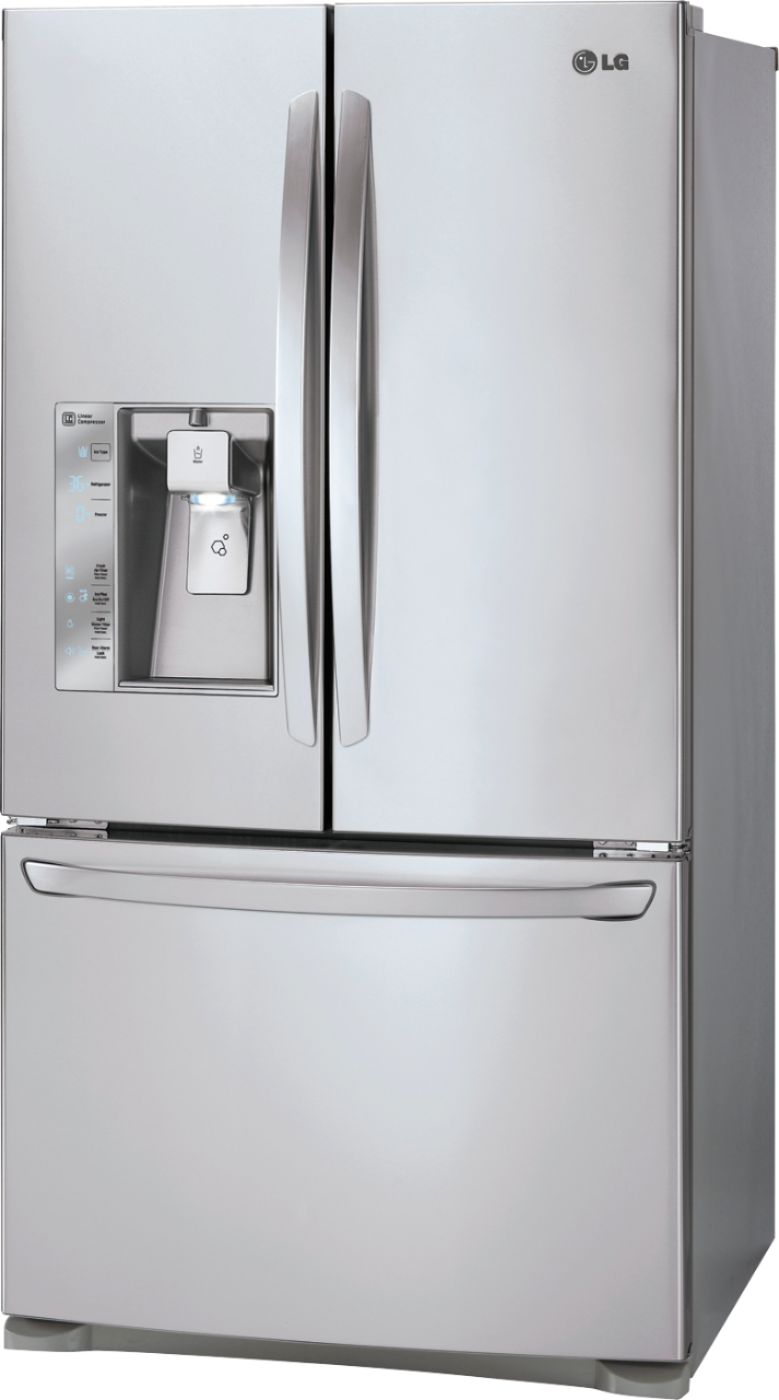 Best Buy: LG 24.0 Cu. Ft. Counter-Depth French Door Refrigerator with ...