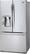 Left. LG - 24.0 Cu. Ft. Counter-Depth French Door Refrigerator with Thru-the-Door Ice and Water.