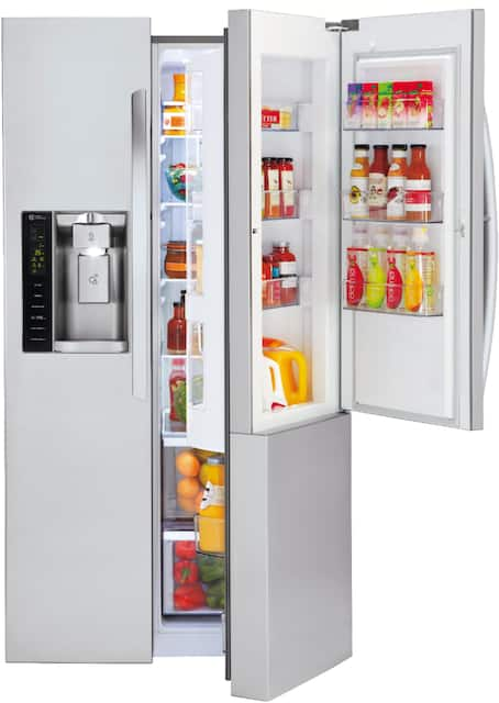 Lg Door In Door 26 0 Cu Ft Side By Side Refrigerator With Thru The Door Ice And Water Stainless Steel