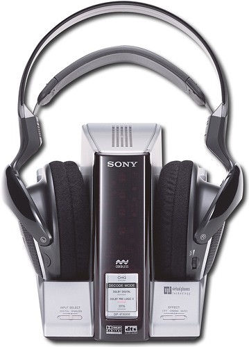 Best Buy: Sony Infrared Wireless Digital Open-Air Headphones Black