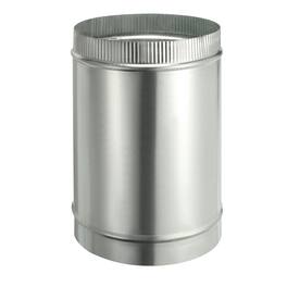 Unique Bargains - 8 x 12 Inch Round Dryer Duct, 1pc Galvanized Steel Crimped Straight Air Vent Duct Extension Coupler Pipe Adapter - Silver