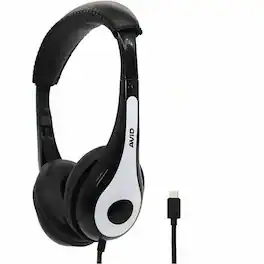 Avid - AE-35 Headphone - Stereo - USB Type A - Wired - 32 Ohm - 20 Hz to 20 kHz - On-ear, Over-the-head - Binaural - White,Black