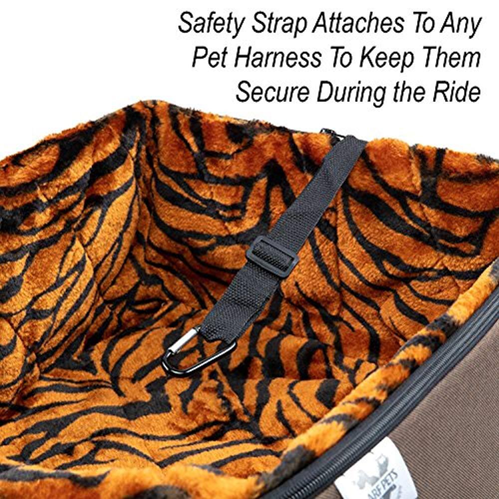 Safety Strap Attaches To Any Pet Harness To Keep Them Secure During the Ride
