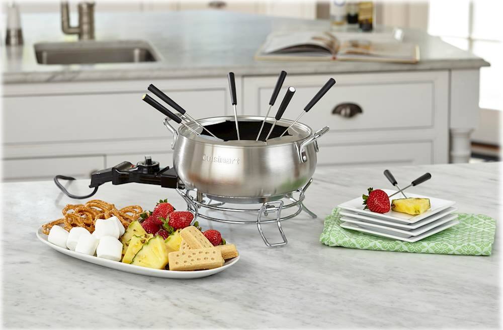 Alt View 13. Cuisinart - Electric Fondue Forks (8-Pack) - Stainless Steel.