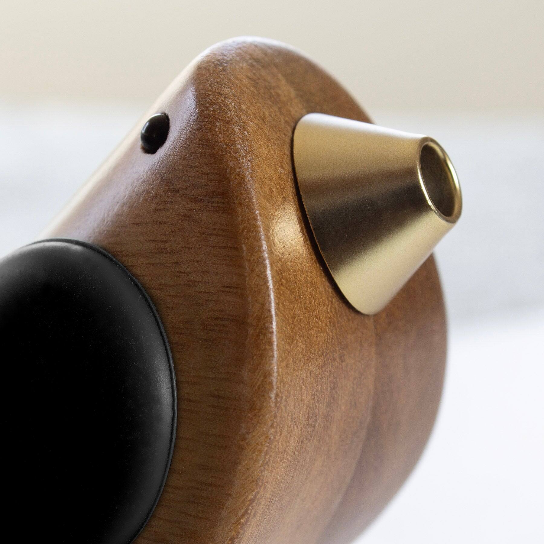Alt View 2. Songbird Specialties - "Singing" Wine Bottle Pourer, Black - Brown, Black.