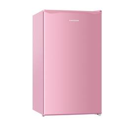 BANGSON - 3.2 Cu.Ft Mini Fridge with Freezer, Compact Fridge for Bedroom Dorm Office - Pink