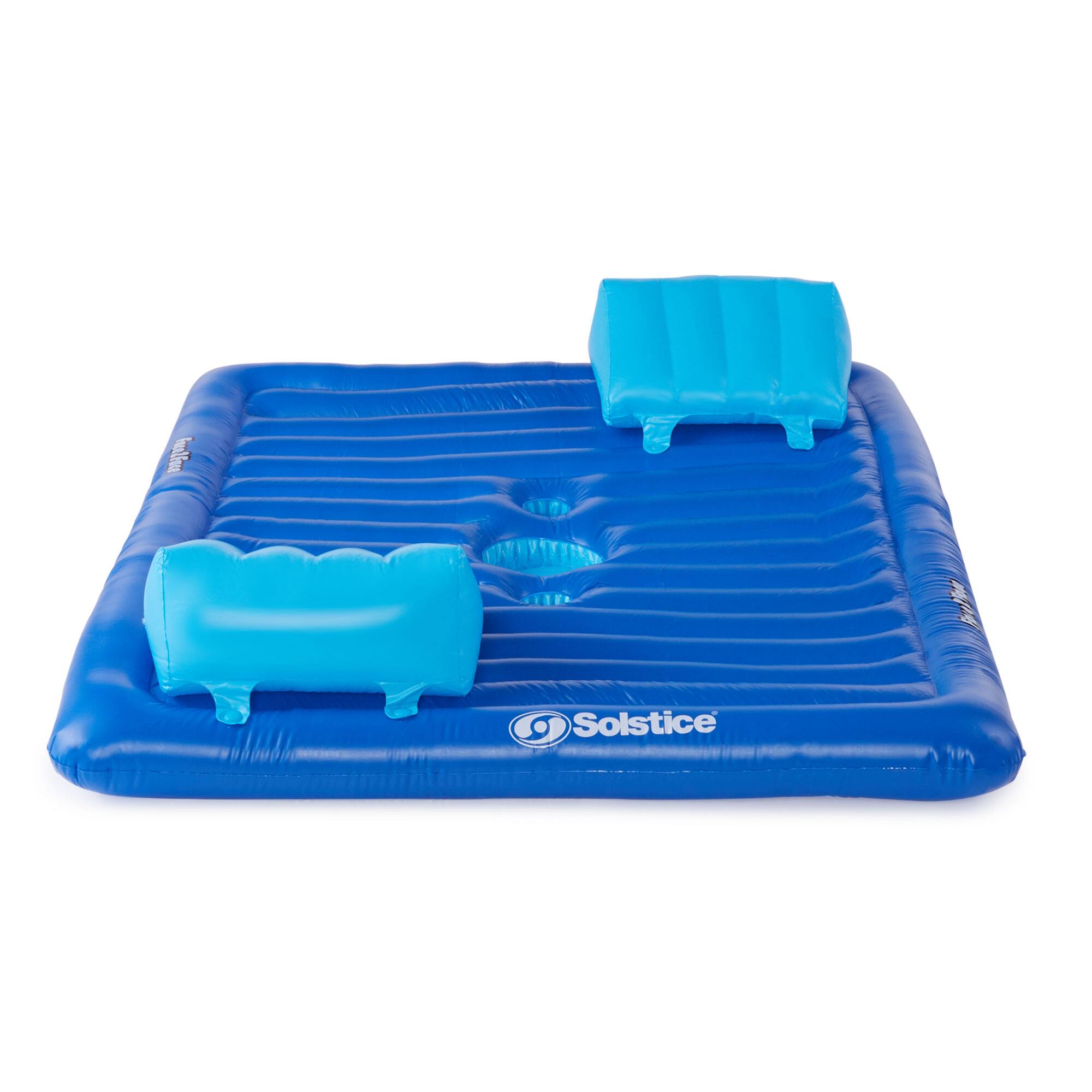 Angle. Swimline - Swimming Pool Inflatable 2 Person Air Mattress - Blue.